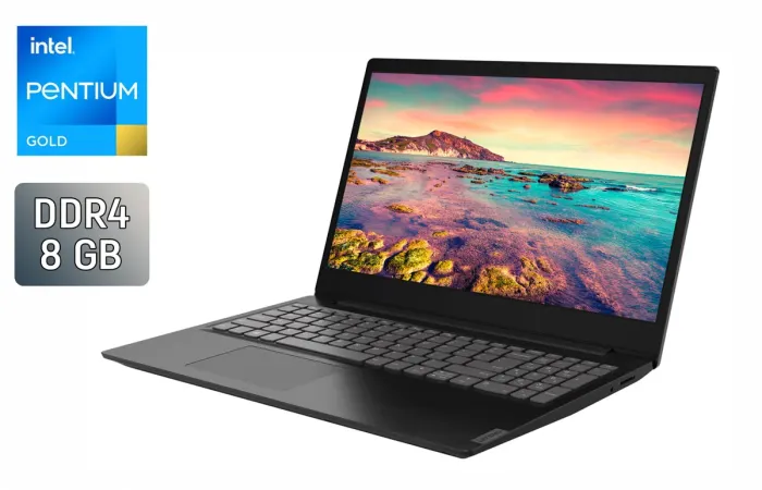 Ноутбук Б-клас Lenovo IdeaPad S145-15IWL / 15.6" (1366x768) TN / Intel Pentium Gold 5405U (2 (4) ядра по 2.3 GHz) / 8 GB DDR4 / 240 GB SSD / Intel UHD Graphics / WebCam / Windows 10 б/в - зображення 1
