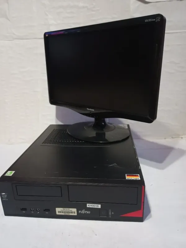 Комплект ПК: Fujitsu Esprimo E420 E85+ SFF / Intel Core i3-4160 (2 (4) ядра по 3.6 GHz) / 8 GB DDR3 / 500 GB HDD / Intel HD Graphics 4400 + Монітор ViewSonic VA1931wa / 19" (1366x768) TN / 1x VGA / VESA 100x100 б/в - зображення 9