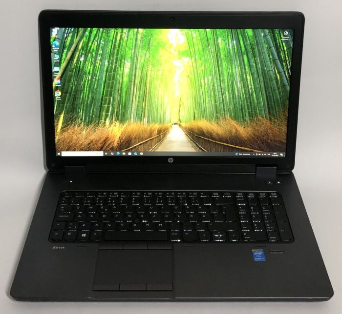 Мобільна робоча станція Б-клас HP ZBook 17 G2 / 17.3" (1920x1080) TN / Intel Core i7-4710MQ (4 (8) ядра по 2.5 - 3.5 GHz) / 16 GB DDR3 / 480 GB SSD / AMD FirePro M6100, 2 GB GDDR5, 128-bit / WebCam / DVD-ROM / Win 10 Pro б/в - зображення 2