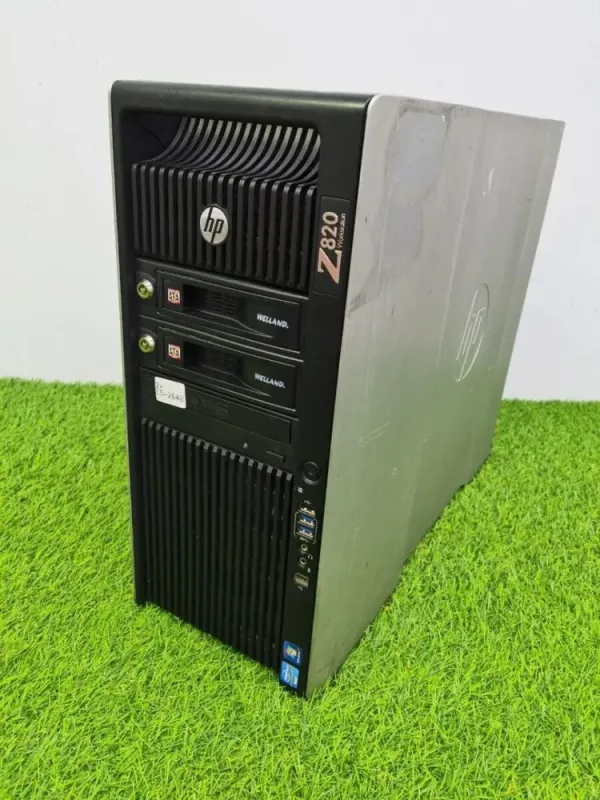 Робоча станція HP Z820 Workstation Tower / 2x Intel Xeon E5 2640 V1 (6(12) ядер по 2.5-3 GHz) / 32GB DDR3 / NO HDD / Quadro 2000, 1 GB GDDR5, 128-bit / DVD-ROM б/в - зображення 2