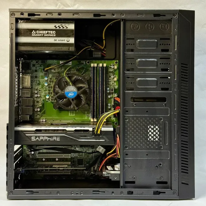 Комп'ютер GameMax MB980AF Black Tower / Intel Core i7-4790S (4 (8) ядра по 3.2 - 4.0 GHz) / 16 GB DDR3 / 240 GB SSD + 500 GB HDD / AMD Radeon RX 570, 4 GB GDDR5, 256-bit / 400W б/в - зображення 7