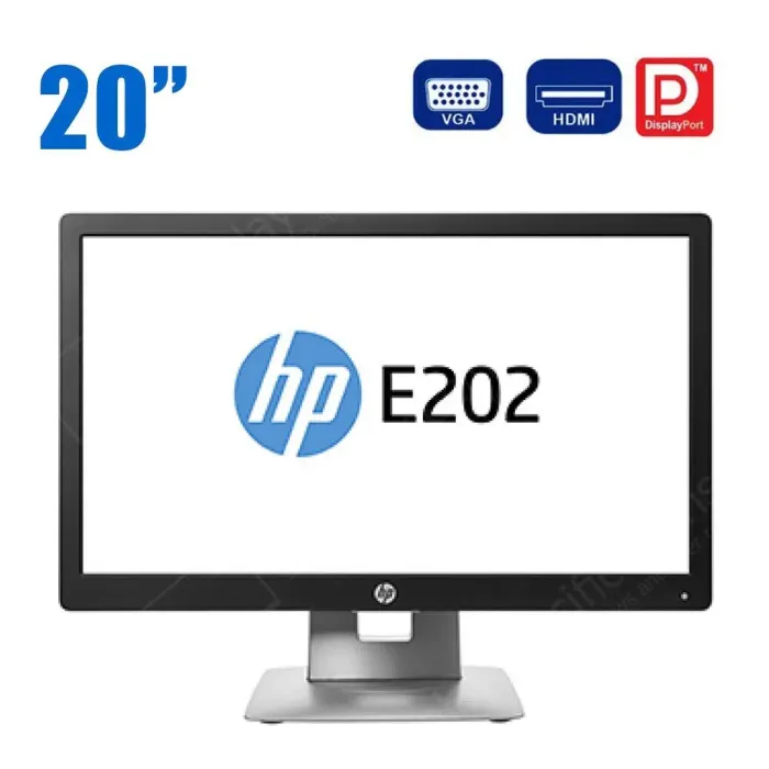 Монітор HP EliteDisplay E202 / 20" (1600x900) IPS / VGA, HDMI, DisplayPort, USB-концентратор б/в - зображення 1