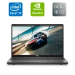 Мобільна робоча станція Dell Precision 3541 / 15,6" (1920x1080) IPS / Intel Core i7-9850H (6 (12) ядер по 2,6 - 4,6 ГГц) / 16 ГБ DDR4 / 512 ГБ SSD / nVidia Quadro P620, 4 ГБ GDDR5 128-bit / WebCam / HDMI / Windows 10 б/в