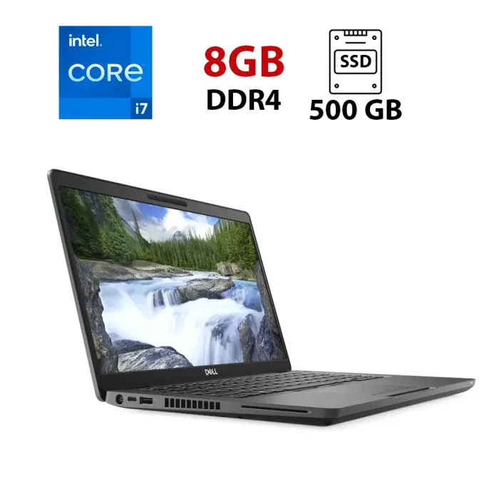 Ультрабук Dell Latitude 5400 / 14" (1920x1080) TN / Intel Core i7-8665U (4 (8) ядра по 1.9 - 4.8 GHz) / 8 GB DDR4 / 500 GB SSD / Intel UHD Graphics / WebCam б/в - зображення 1