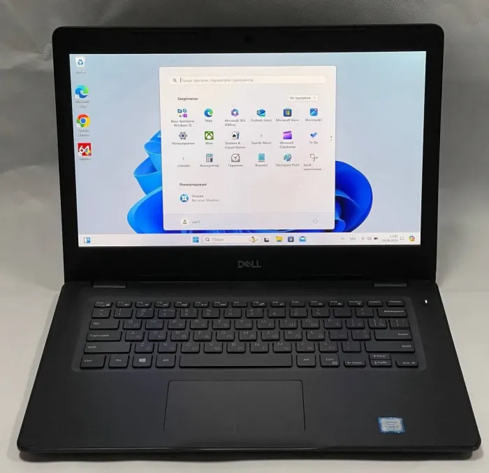 Ноутбук Б-клас Dell Latitude 3490 / 14" (1920x1080) IPS / Intel Core i5-8250U (4 (8) ядра по 1.6 - 3.4 GHz) / 8 GB DDR4 / 128 GB SSD + 320 GB HDD / Intel UHD Graphics 620 / WebCam / Windows 10 Pro б/в - зображення 2