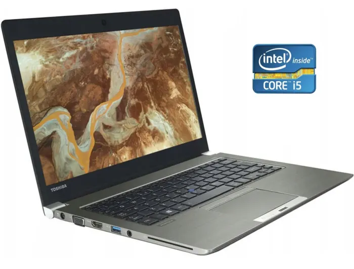 Ультрабук Б-клас Toshiba Portege Z30-B / 13.3" (1366x768) TN / Intel Core i5-5200U (2 (4) ядра по 2.2 - 2.7 GHz) / 8 GB DDR3 / 128 GB SSD / Intel HD Graphics 5500 / WebCam / Win 10 Pro б/в - зображення 1