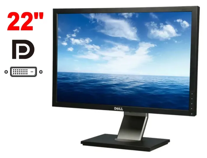 Монітор Dell P2210t / 22" (1680x1050) TN / 1x DP, 1x DVI, 1xVGA, 4x USB 2.0 / VESA 100x100 б/в - зображення 1