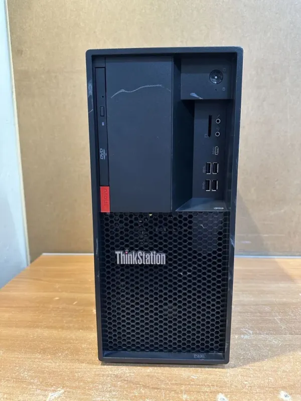Комп'ютер Б-клас Lenovo ThinkStation P330 Tower / Intel Core i7-8700K (6 (12) ядер по 3.7 - 4.7 GHz) / 16 GB DDR4 / 500 GB SSD M.2 / Intel UHD Graphics 630 / 400W / DVD-RW / USB 3.1 / DisplayPort б/в - зображення 2