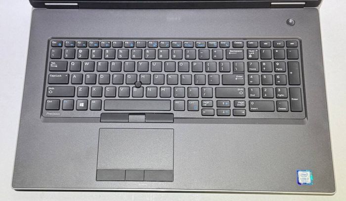 Мобільна робоча станція Dell Precision 7740 / 17,3" (1920x1080) IPS / Intel Core i7-9750H (6 (12) ядер по 2,6 - 4,5 ГГц) / 32 ГБ DDR4 / 256 ГБ SSD + 256 ГБ SSD / nVidia Quadro RTX 4000, 8 ГБ GDDR6, 256-біт / HDMI / WebCam б/в - зображення 3