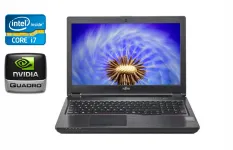 Мобільна робоча станція Б-клас Fujitsu Celsius H780 / 15.6" (1920x1080) IPS / Intel Core i7-8750H (6 (12) ядер по 2.2 - 4.1 GHz) / 32 GB DDR4 / 512 GB SSD / nVidia Quadro P600, 4 GB GDDR5, 128-bit / HDMI / 4G / WebCam / Windows 10 б/в