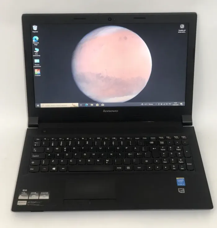 Ноутбук Б-клас Lenovo IdeaPad B50-70 / 15.6" (1366x768) TN / Intel Core i3-4005U (2 (4) ядра по 1.7 GHz) / 8 GB DDR3 / 128 GB SSD / Intel HD Graphics 4400 / WebCam / DVD-ROM / Win 10 Pro б/в - зображення 2