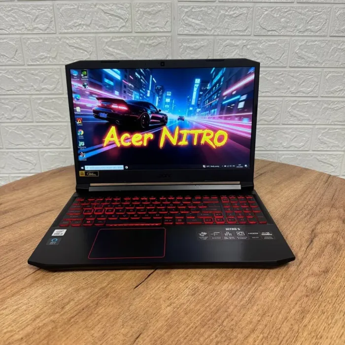 Ігровий ноутбук Б-клас Acer Nitro 5 AN515-55 / 15.6" (1920x1080) IPS / Intel Core i5-10300H (4 (8) ядра по 2.5 - 4.5 GHz) / 8 GB DDR4 / 256 GB SSD M.2 NVMe / nVidia GeForce RTX 3050, 4 GB GDDR6, 128-bit / WebCam б/в - зображення 2