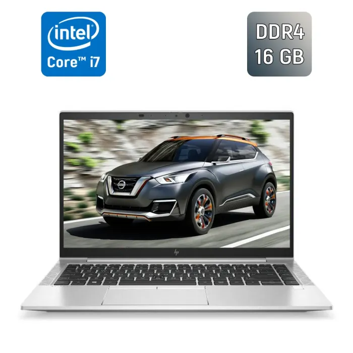 Ультрабук HP EliteBook 840 G7 / 14" (1920x1080) IPS / Intel Core i7-10610U (4 (8) ядра по 1.8 - 4.9 GHz) / 16 GB DDR4 / 512 GB SSD / Intel UHD Graphics / HDMI / Fingerprint / Windows 10 б/в - зображення 1