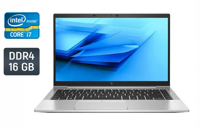 Ультрабук HP EliteBook 840 G7 / 14" (1920x1080) IPS / Intel Core i7-10610U (4 (8) ядра по 1.8 - 4.9 GHz) / 16 GB DDR4 / 480 GB SSD / Intel UHD Graphics / WebCam б/в - зображення 1