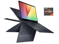 Ультрабук-трансформер Б-клас Asus VivoBook Flip 14 TM420UA / 14" (1920x1080) IPS Touch / AMD Ryzen 7 5700U (8 (16) ядер по 1.8 - 4.3 GHz) / 8 GB DDR4 / 256 GB SSD NVMe / AMD Radeon Vega Graphics / WebCam б/в