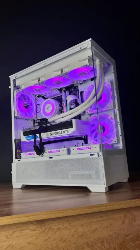 Збірка під замовлення: ігровий ПК GameMax Vista AW White Tower / AMD Ryzen 5 7500F (6 (12) ядер по 3.7 - 5.0 GHz) / 32 GB DDR5 / 1000 GB SSD M.2 / nVidia GeForce RTX 4070 Super, 12 GB GDDR6X, 192-bit / 750W - зображення 8