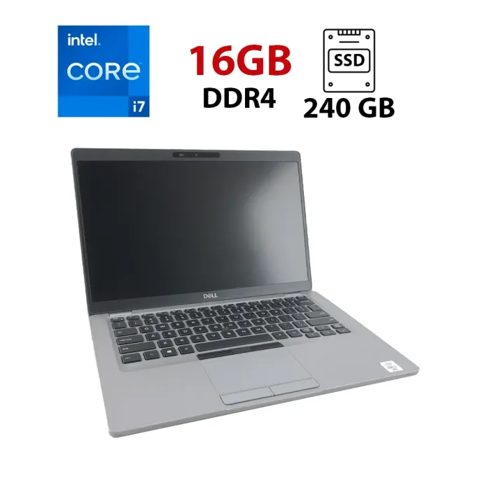 Ультрабук Dell Latitude 5410 / 14" (1920x1080) IPS / Intel Core i7-10510U (4 (8) ядра по 1.8 - 4.9 GHz) / 16 GB DDR4 / 240 GB SSD / UHD Graphics for 10th Generation / WebCam б/в - зображення 1