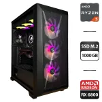 Збірка під замовлення: комп'ютер Xilence Xilent X X912 ARGB Tower / AMD Ryzen 5 7600X (6 (12) ядер по 4.7 - 5.3 GHz) / 32 GB DDR5 / 1000 GB SSD M.2 / AMD Radeon RX 6800, 16 GB GDDR6, 256-bit / 750W б/в
