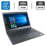 Ноутбук Dell Latitude 5491 / 14" (1366x768) TN / Intel Core i5-8400H (4 (8) ядра по 2.5 - 4.2 GHz) / 16 GB DDR4 / 240 GB SSD / Intel UHD Graphics 630 / WebCam б/в