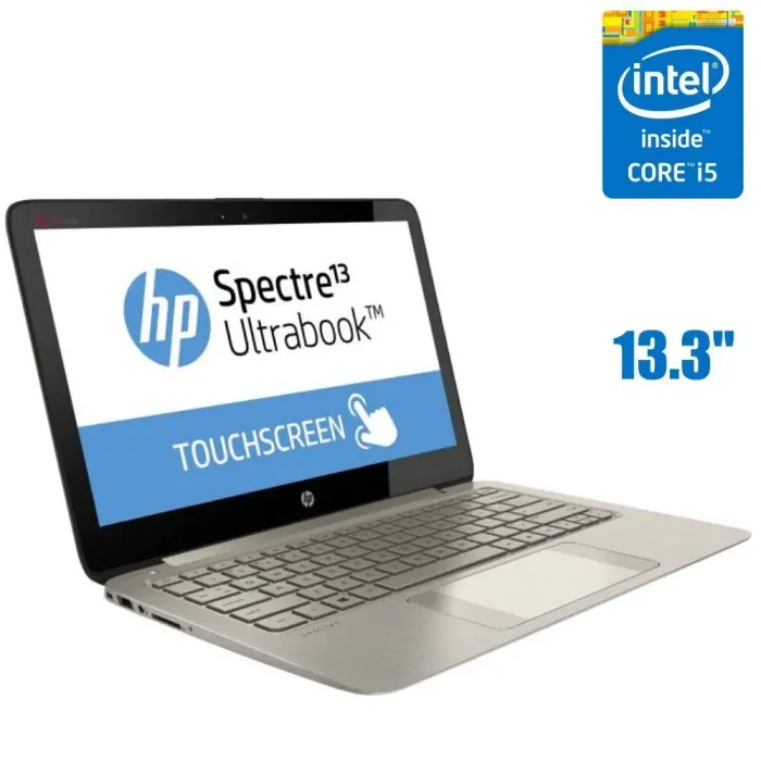 Ноутбук HP Spectre / 13.3" IPS / Core i5-4200U (2(4) ядра по 1.6-2.6 GHz) / 4GB DDR3 / 128GB SSD / HD Graphics 4400 / WebCam  б/в - зображення 1