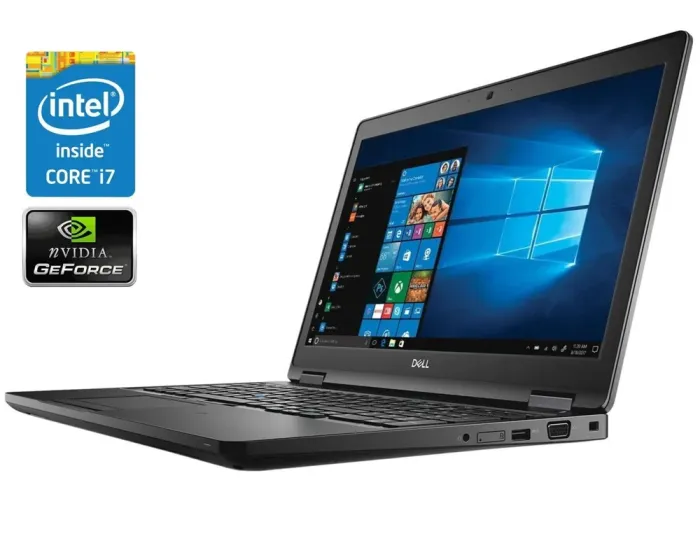 Ноутбук Dell Latitude 5591 / 15.6" (1920x1080) IPS / Intel Core i7-8750H (6 (12) ядер по 2.2 - 4.1 GHz) / 16 GB DDR4 / 240 GB SSD / nVidia GeForce MX130, 2 GB DDR5, 64-bit / WebCam б/в - зображення 1