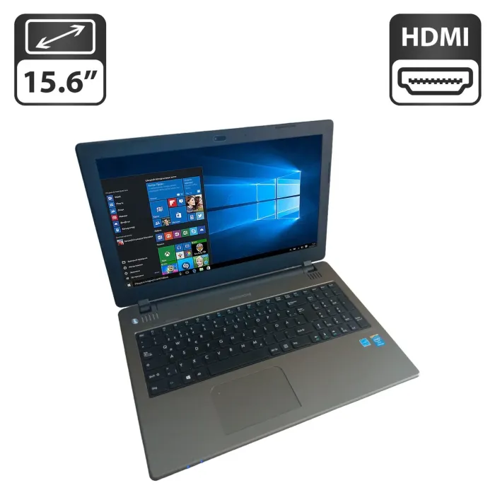 Ноутбук Medion Akoya E6240 / 15.6" (1366x768) TN / Intel Pentium N3540 (4 ядра по 2.16 - 2.66 GHz) / 4 GB DDR3 / 128 GB SSD / Intel HD Graphics / WebCam / DVD-ROM б/в - зображення 1