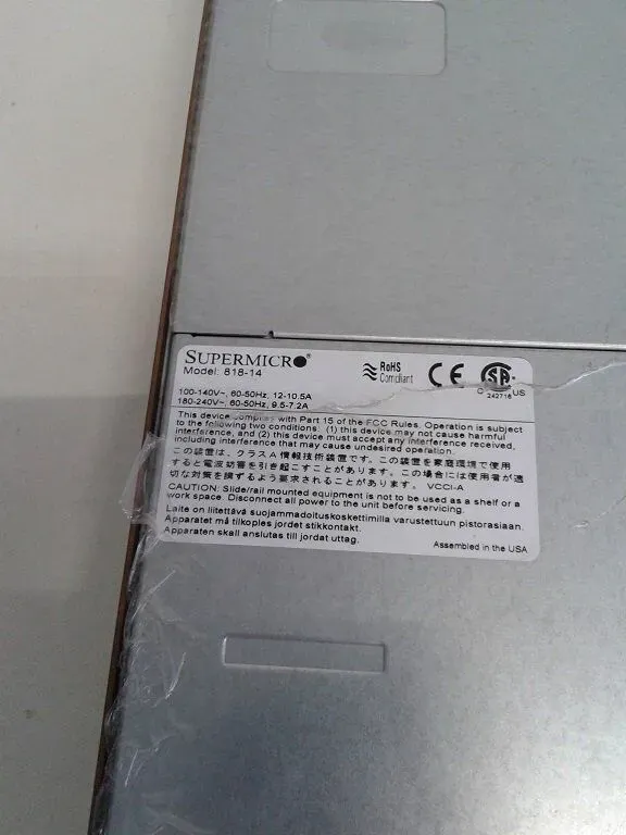 Сервер Supermicro 1U / 2x Intel Xeon X5670 (6 (12) ядер по 2.93 - 3.33 GHz) / 48 GB DDR3 / Без HDD / 2x nVidia Tesla M2090, 6 GB GDDR5, 384-bit / 1400W Gold б/в - зображення 7