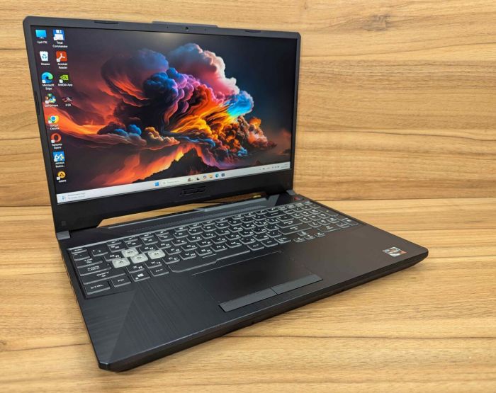 Ігровий ноутбук Asus TUF 506QE / 15.6" (1920x1080) IPS / AMD Ryzen 7 5800H (8 (16) ядер по 3,2 - 4,4 ГГц) / 16 ГБ DDR4 / 1000 ГБ SSD / nVidia GeForce RTX 3050 Ti, 4 ГБ GDDR6, 128-bit / WebCam / Windows 11 б/в - зображення 4