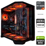 Збірка на замовлення:ігровий ПК GameMax Hype-M Black Tower / AMD Ryzen 7 7800X3D (8 (16) ядер по 4,2 - 5,0 ГГц) / 32 ГБ DDR5 / 1000 ГБ SSD M.2 / nVidia GeForce RTX 5070 Ti, 16 ГБ GDDR7, 256-bit / 850W