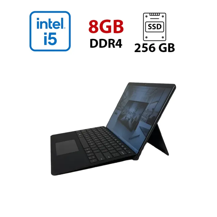 Планшет Microsoft Surface Pro 9 / 13" (2880x1920) IPS Touch / Intel Core i5-1235U (10 (12) ядер по 1,3 - 4,4 ГГц) / 8 ГБ DDR3 / 256 ГБ SSD / Intel Iris Xe Graphics / WebCam б/в - зображення 1