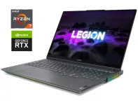 Ігровий ноутбук Lenovo Legion 7 16ACHg6 / 16" (2560x1600) IPS / AMD Ryzen 7 5800H (8 (16) ядер по 3.2 - 4.4 GHz) / 32 GB DDR4 / 1000 GB SSD M.2 / nVidia GeForce RTX 3070, 8 GB GDDR6, 256-bit / WebCam / Win 11 Home б/в