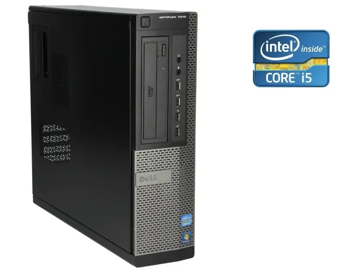 ПК Б-клас Dell OptiPlex 7010 SFF / Intel Core i5-3470S (4 ядра по 2.9 - 3.6 GHz) / 16 GB DDR3 / 500 GB HDD / Intel HD Graphics 2500 / DVD-RW б/в - зображення 1