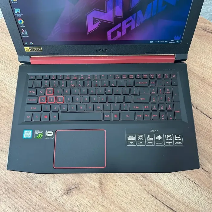 Ігровий ноутбук Б-клас Acer Nitro 5 AN515-53 / 15.6" (1920x1080) IPS / Intel Core i5-8300H (4 (8) ядра по 2.3 - 4.0 GHz) / 16 GB DDR4 / 500 GB SSD / nVidia GeForce GTX 1050, 4 GB GDDR5, 128-bit / WebCam б/в - зображення 7