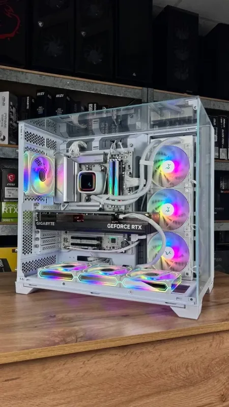 Збірка під замовлення: комп'ютер Lian-Li O11 Vision White Tower / AMD Ryzen 7 7800X3D (8 (16) ядер по 4.2 - 5.0 GHz) / 32 GB DDR5 / 2000 GB SSD M.2 / nVidia GeForce RTX 4070 Ti Super, 16 GB GDDR6X, 256-bit / 850W - зображення 3
