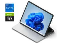 Ігровий ноутбук-трансформер Microsoft SurFace Laptop Studio / 14.3" (2400x1600) IPS Touch / Intel Core i7-11370H (4 (8) ядра по 3.0 - 4.8 GHz) / 32 GB DDR4 / 1000 GB SSD / nVidia GeForce RTX 3050 Ti, 4 GB GDDR6, 128-bit / WebCam / Win 11 Pro б/в