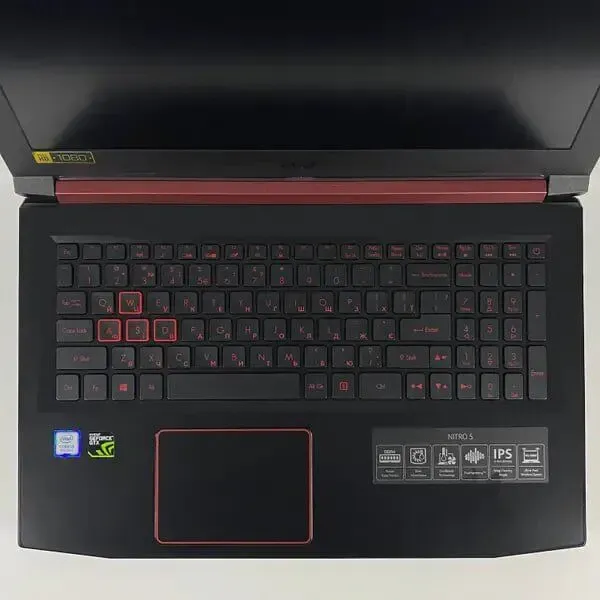 Ігровий ноутбук Acer Nitro 5 AN515-53 / 15.6" (1920x1080) IPS / Intel Core i5-8300H (4 (8) ядра по 2.3 - 4.0 GHz) / 16 GB DDR4 / 512 GB SSD / nVidia GeForce GTX 1050 Ti, 4 GB GDDR5, 128-bit / WebCam / HDMI б/в - зображення 3