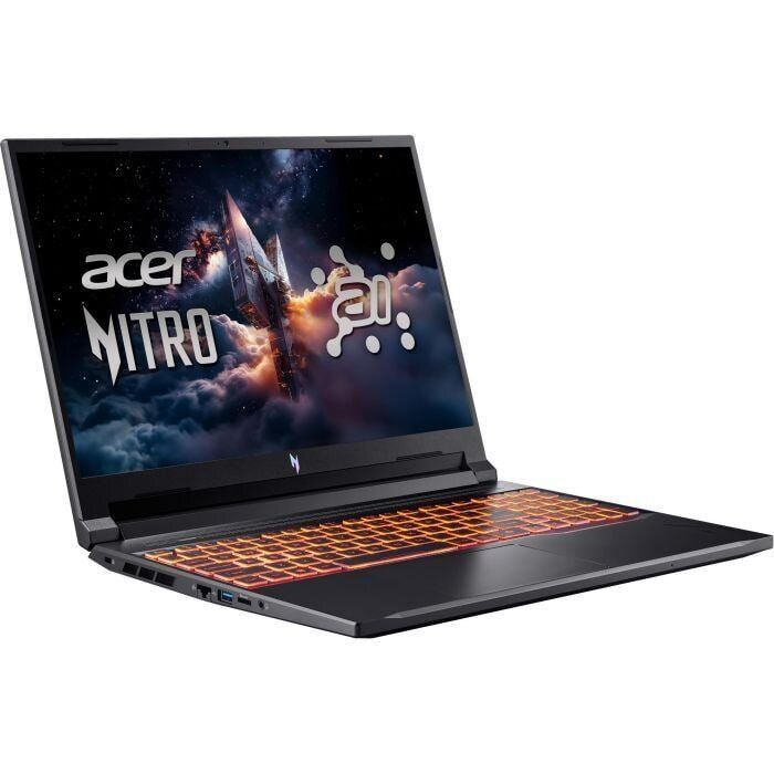 Ігровий ноутбук Acer Nitro 16 AN16-42-R6U0 / 16" (1920x1200) IPS / AMD Ryzen 7 8845HS (8 (16) ядер по 3,8 - 5,1 ГГц) / 16 ГБ DDR5 / 240 ГБ SSD / nVidia GeForce RTX 4060, 8 ГБ GDDR6, 128-біт / Веб-камера б/в - зображення 3