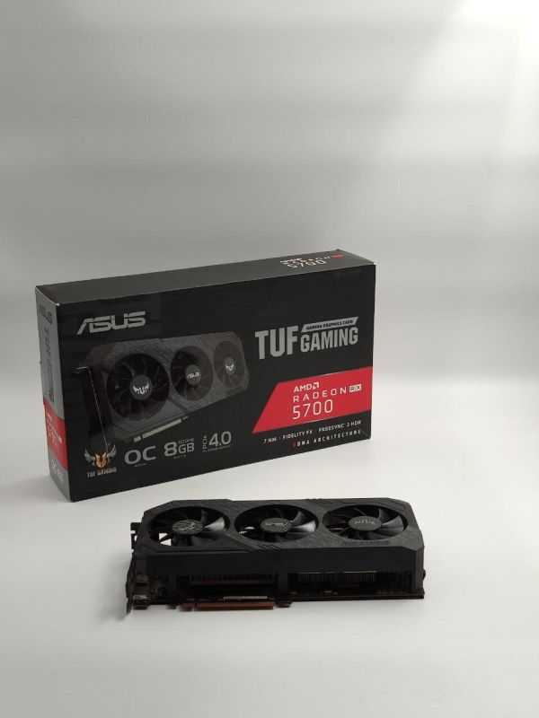 Дискретна відеокарта Asus Radeon TUF RX 5700 Gaming OC, 8 GB GDDR6, 256-bit / 1x HDMI, 3x DisplayPort / (TUF 3-RX5700-O8G-GAMING) б/в - зображення 10