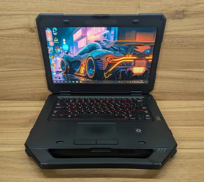 Захищений ноутбук Dell Latitude 14 Rugged 5414 / 14" (1920x1080) IPS Touch / Intel Core i5-6300U (2 (4) ядра по 2,4 - 3,0 ГГц) / 16 ГБ DDR4 / 512 ГБ SSD / AMD Radeon R7 M360, 2 ГБ DDR3, 64-біт / Сканер відбитків пальців / Windows 10 б/в - зображення 2