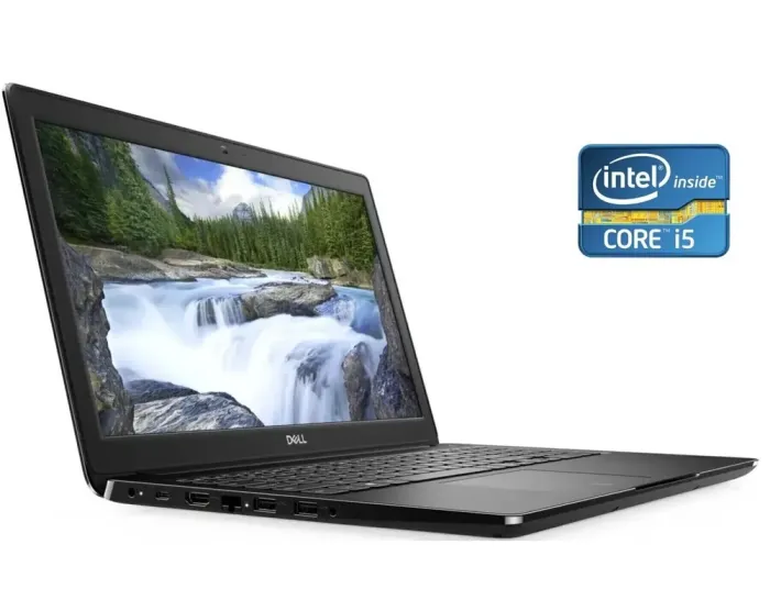 Ноутбук Dell Latitude 3500 / 15.6" (1920x1080) TN / Intel Core i5-8250U (4 (8) ядра по 1.6 - 3.4 GHz) / 16 GB DDR4 / 240 GB SSD / Intel UHD Graphics 620 / WebCam б/в - зображення 1