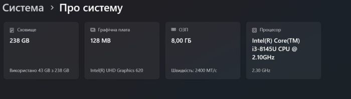 Ноутбук Б-клас Dell Latitude 3310 / 13,3" (1920x1080) TN / Intel Core i3-8145U (2 (4) ядра по 2,1 - 3,9 ГГц) / 8 ГБ DDR4 / 240 ГБ SSD M.2 / Intel UHD Graphics / WebCam / Windows 11 Pro Education б/в - зображення 13