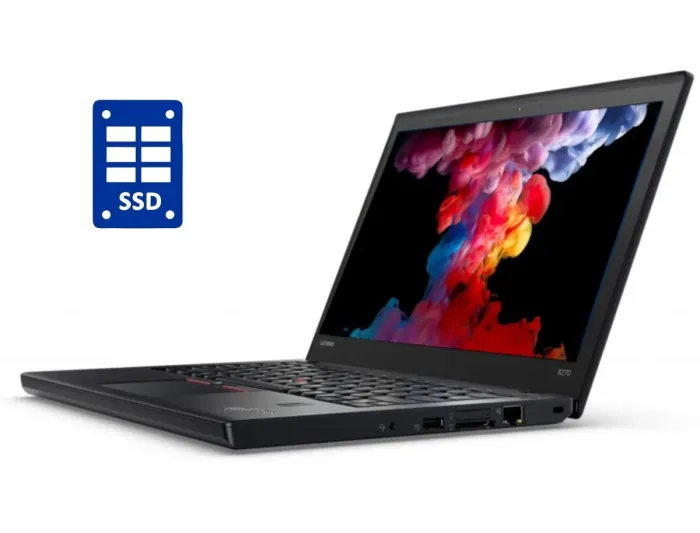 Нетбук Б-клас Lenovo ThinkPad X270 / 12.5" (1366x768) TN / Intel Core i3-6006U (2 (4) ядра по 2.0 GHz) / 8 GB DDR4 / 128 GB SSD / Intel HD Graphics 520 / WebCam / Win 10 Home / Два АКБ б/в - зображення 1