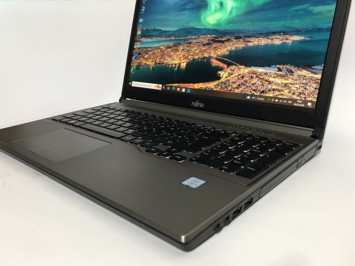 Ноутбук Fujitsu LifeBook E756 / 15.6" (1920x1080) IPS / Intel Core i5-6200U (2 (4) ядра по 2.3 - 2.8 GHz) / 8 GB DDR4 / 256 GB SSD / Intel HD Graphics 520 / WebCam / DVD-ROM / Win 10 Pro б/в - зображення 8