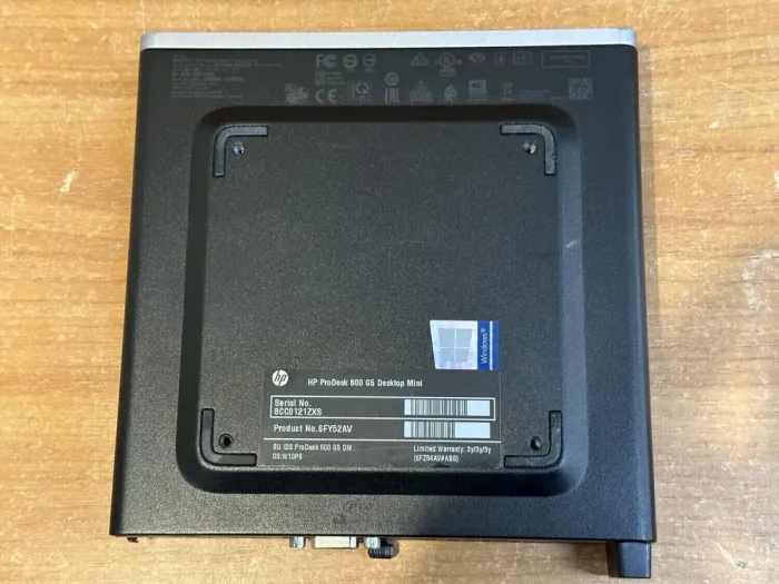 Неттоп HP ProDesk 600 G5 Mini USFF / Intel Core i5-9500T (6 ядер по 2.2 - 3.7 GHz) / 8 GB DDR4 / 240 GB SSD M.2 / Intel UHD Graphics 630 / USB 3.1 / DisplayPort + Блок живлення б/в - зображення 4