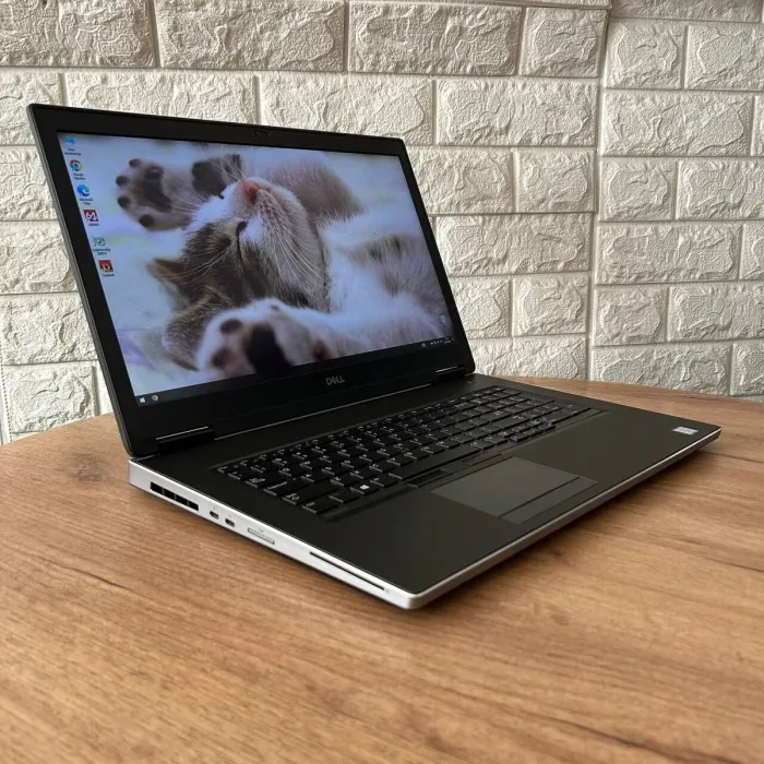 Мобільна робоча станція Б-клас Dell Precision 7740 / 17.3" (1920x1080) IPS / Intel Core i7-9850H (6 (12) ядра по 2.6 - 4.6 GHz) / 32 GB DDR4 / 512 GB SSD / AMD Radeon Pro WX 3200, 4 GB GDDR5, 128-bit / WebCam б/в - зображення 4