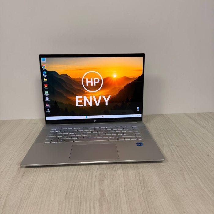 Ігровий ноутбук Б-класу HP Envy 16-h0020ca / 16" (3840x2400) IPS Touch / Intel Core i7-12700H (14 (20) ядер по 3,5 - 4,7 ГГц) / 32 ГБ DDR5 / 1000 ГБ SSD NVMe / nVidia GeForce RTX 3060, 6 ГБ GDDR6, 192-біт / WebCam б/в - зображення 2
