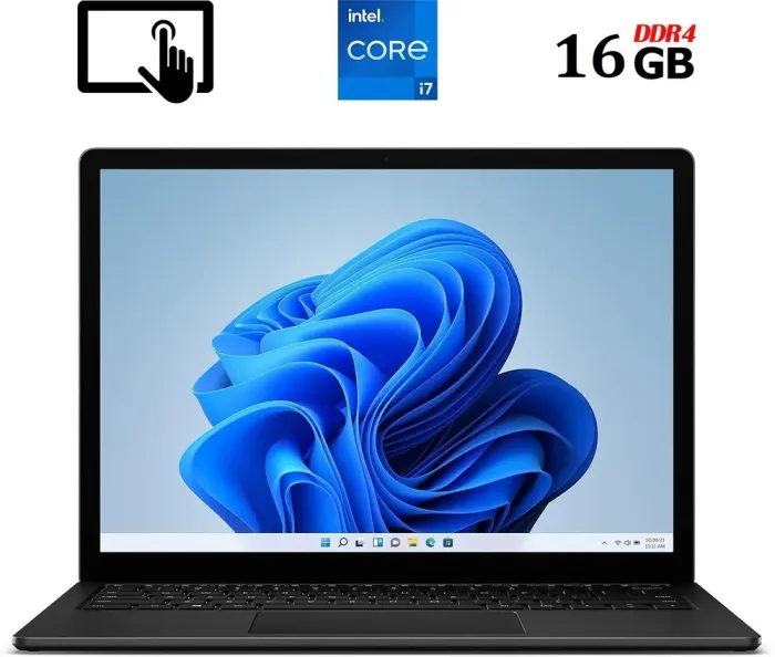 Ультрабук Microsoft Surface Laptop 5 1951 / 13.5" (2256x1504) IPS Touch / Intel Core i7-1265U (10 (12) ядер по 1.8 - 4.8 GHz) / 16 GB DDR4 / 256 GB SSD M.2 / Intel Iris Xe Graphics / WebCam - зображення 1