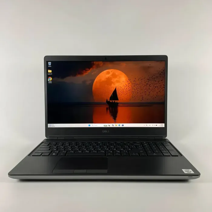 Мобільна робоча станція Dell Precision 7550 / 15,6" (1920x1080) IPS / Intel Core i9-10885H (8 (16) ядер по 2,4 - 5,3 ГГц) / 32 ГБ DDR4 / 500 ГБ SSD / nVidia Quadro RTX 4000 Max-Q, 8 ГБ GDDR6, 256-біт / WebCam / HDMI б/в - зображення 2