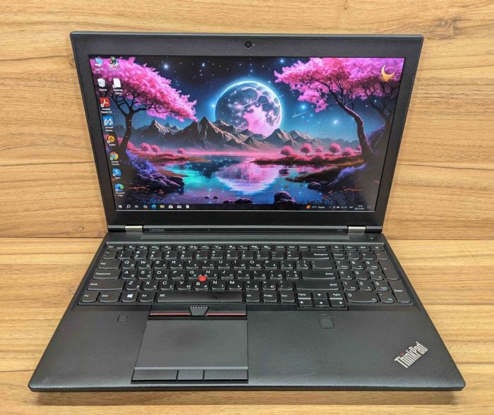 Мобільна робоча станція Lenovo ThinkPad P50 / 15,6" (1920x1080) IPS / Intel Core i7-6820HQ (4 (8) ядра по 2,7 - 3,6 ГГц) / 16 ГБ DDR4 / 512 ГБ SSD / nVidia Quadro M1000M, 4 ГБ GDDR5, 128-біт / TouchID / WebCam / Windows 10 б/в - зображення 2
