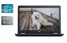 Ноутбук Dell Latitude E5570 / 15.6" (1920x1080) IPS / Intel Core i7-6820HQ (4 (8) ядра по 2.7 - 3.6 GHz) / 16 GB DDR4 / 512 GB SSD / AMD Radeon R7 M370, 2 GB GDDR5, 128-bit / WebCam / Windows 10 б/в